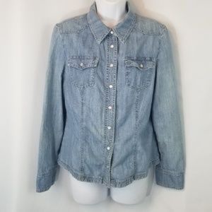 AMI Denim Button Down